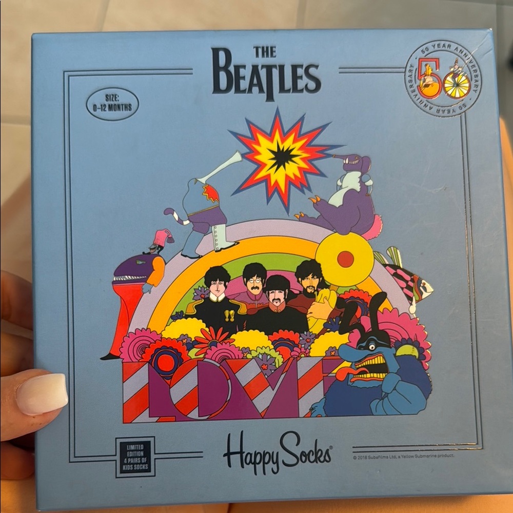 The Beatles Happy Socks Box